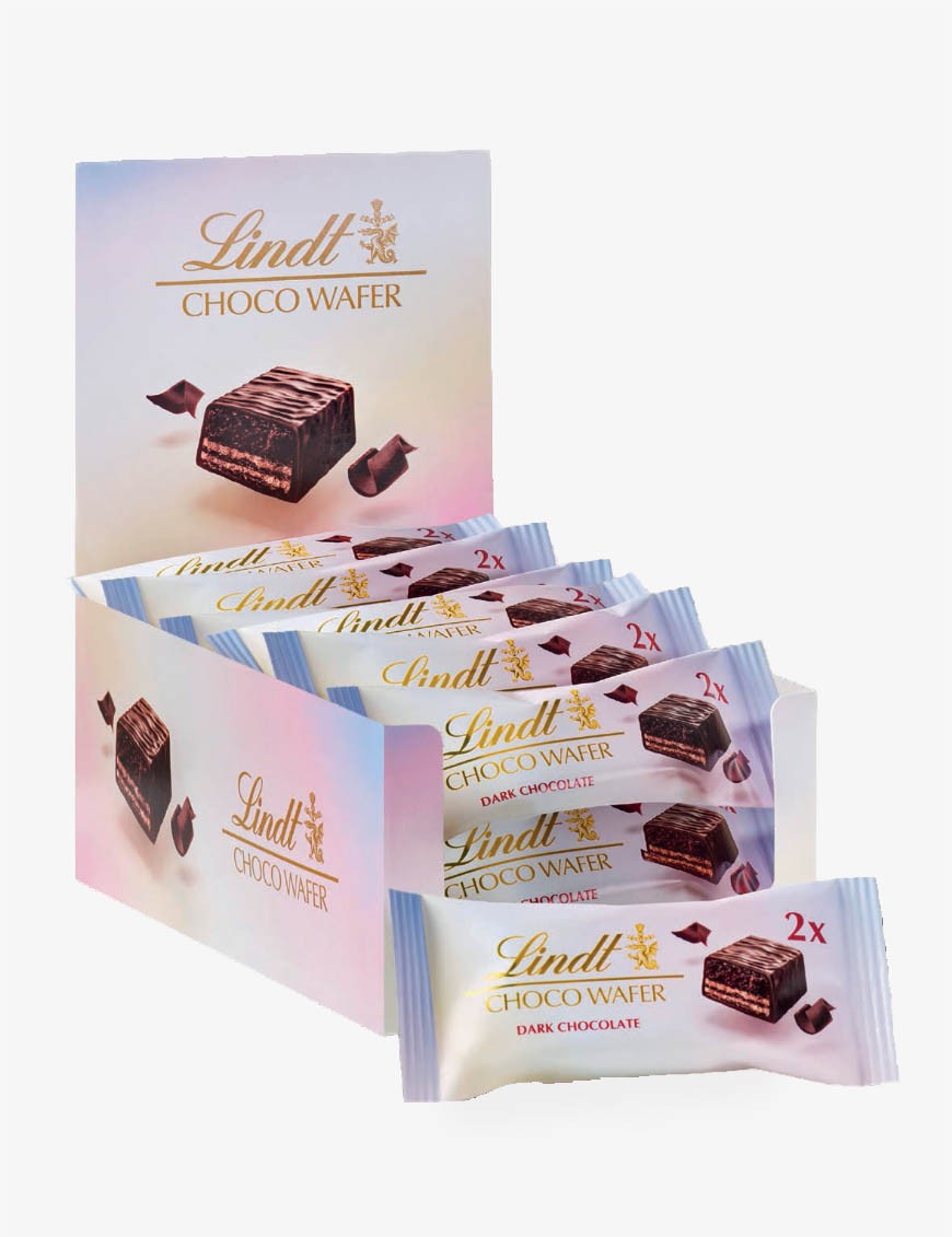 Choco Wafer Lindt Fondente 30 g x 20 