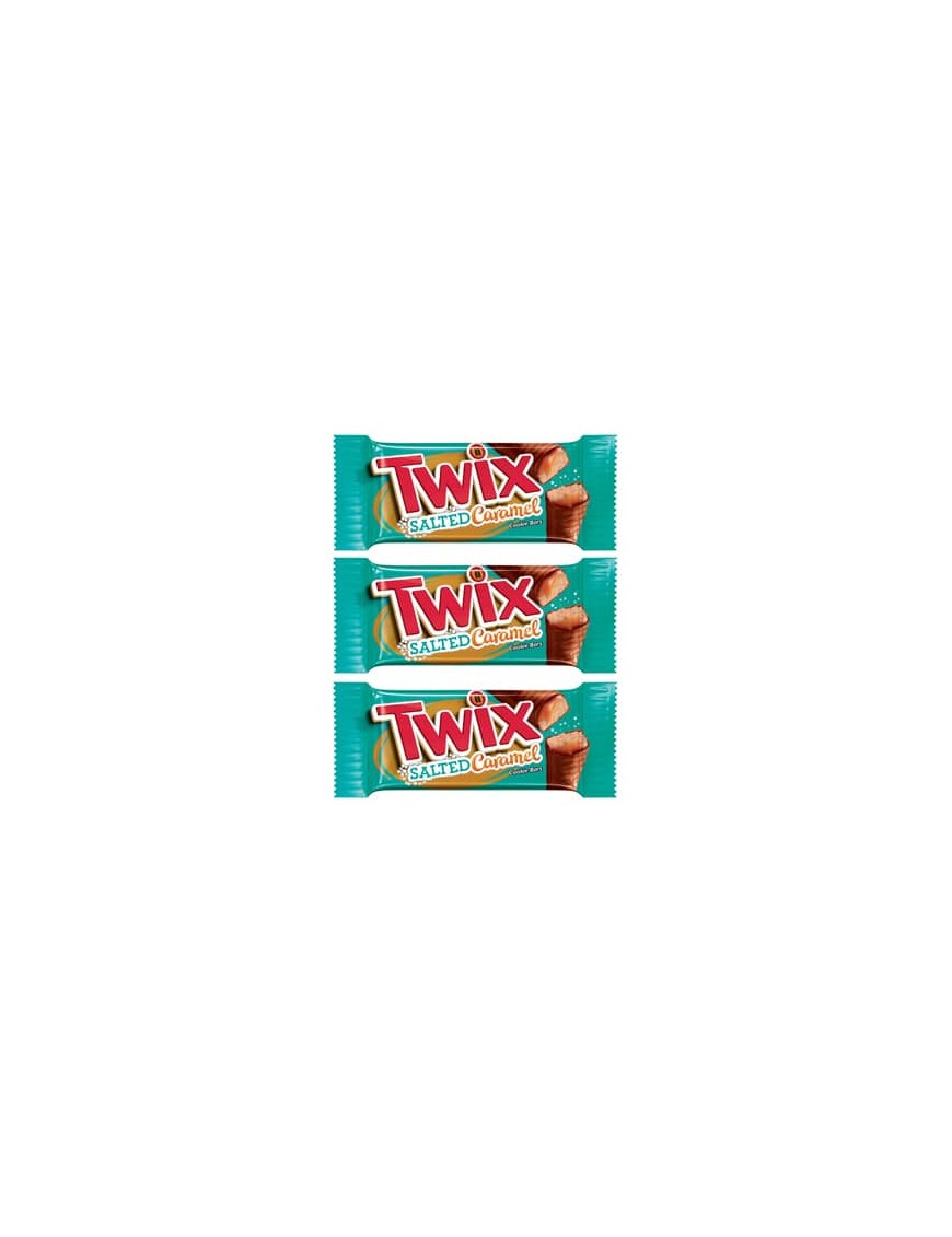 Twix salted x 3 snack 