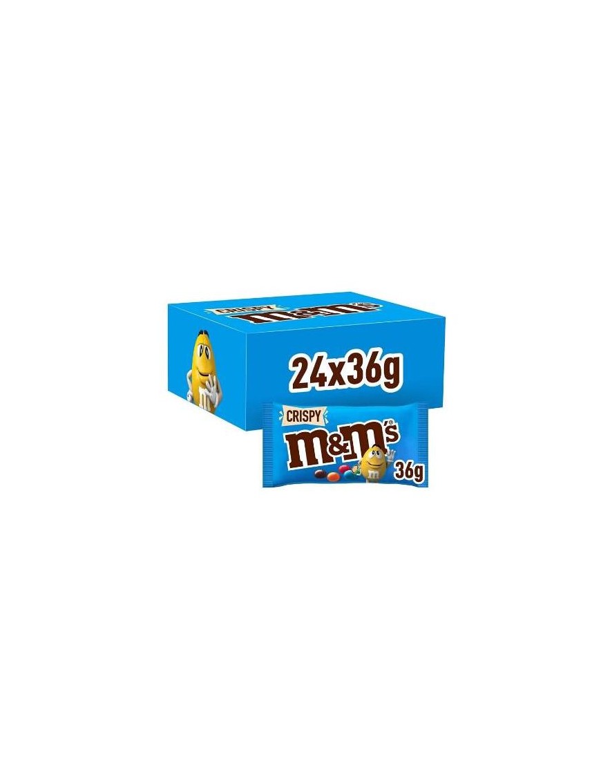 M&m Crispy blu 36 grammi confezione da 24