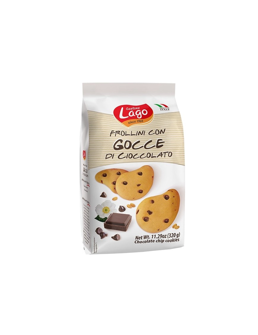 Frollini Gastone Lago con gocce di cioccolato 320 g 