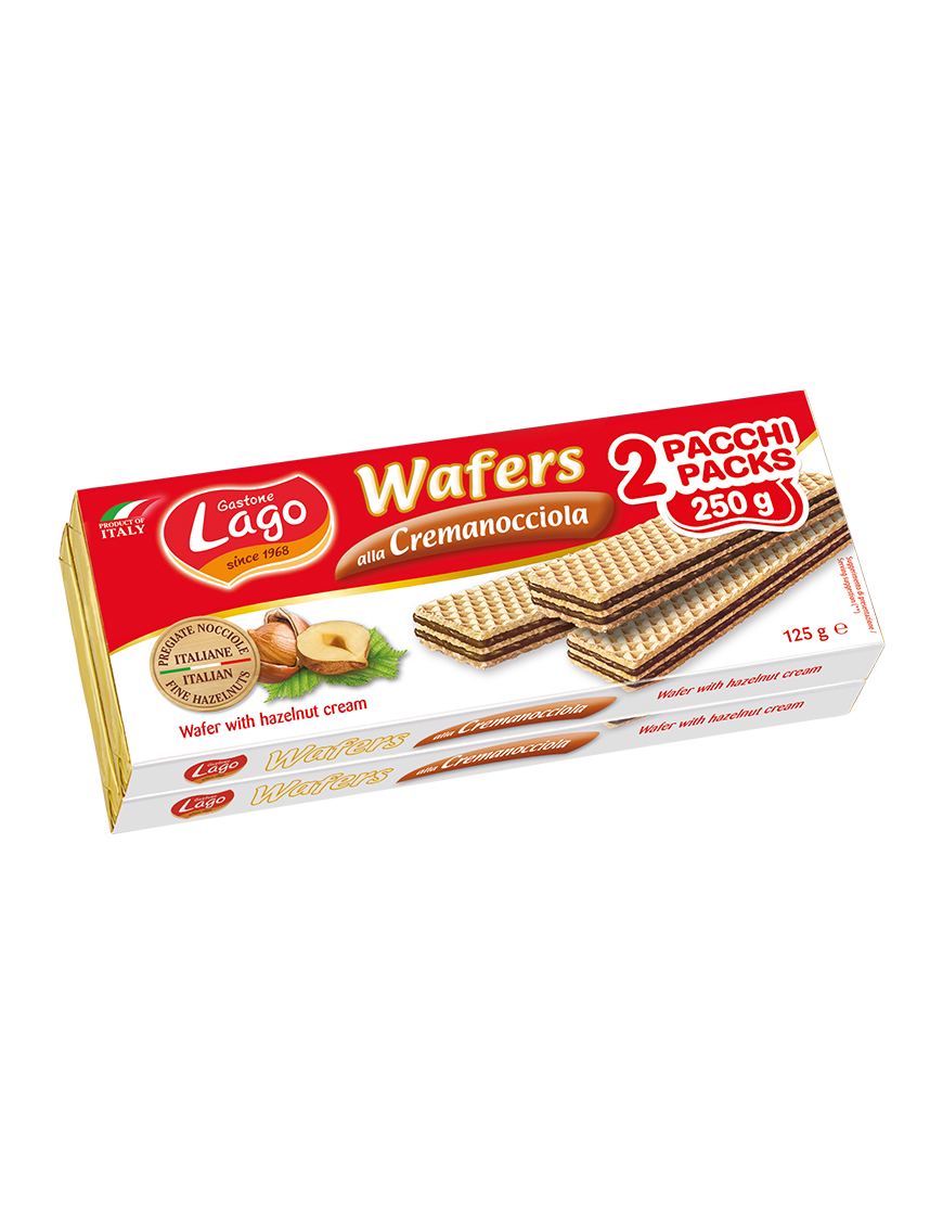 Wafer Pacco Doppio Nocciola g 250 Gastone Lago 