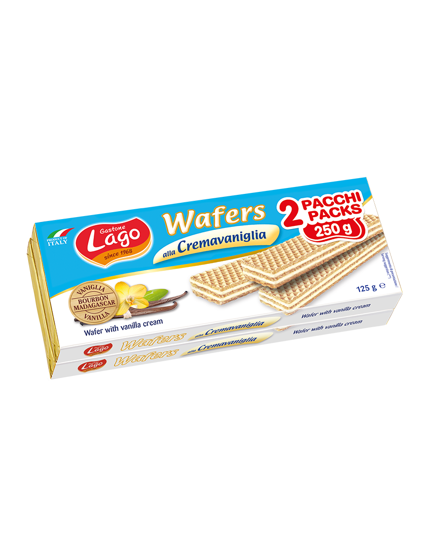 Wafer Pacco Doppio Vaniglia g 250 Gastone Lago 