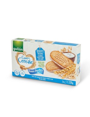 Biscotti Cuor di Cereali Integrali e Crema gusto Yogurt 220 g Gullòn 