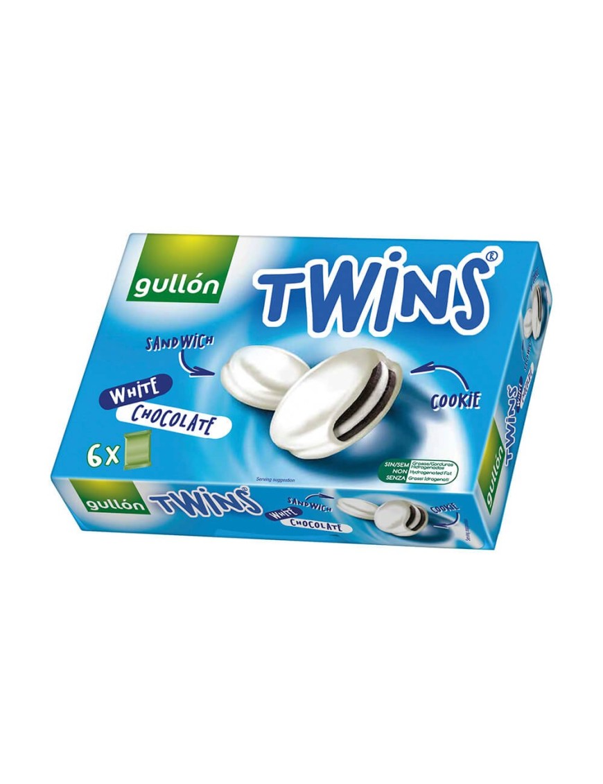 Biscotti Twins Milk al cioccolato bianco Gullòn g 252