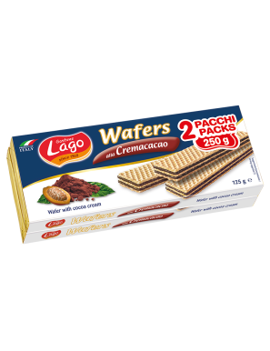 Wafer Cacao Pacco doppio 125g x 2 Gastone Lago 