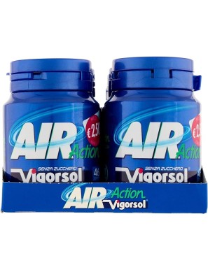 Chewing Gum Air Action Vigorsol Box x 6 Barattoli da 46 confetti