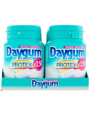 Chewing Gum Daygum Protex, Box x 6 Barattoli da 46 confetti