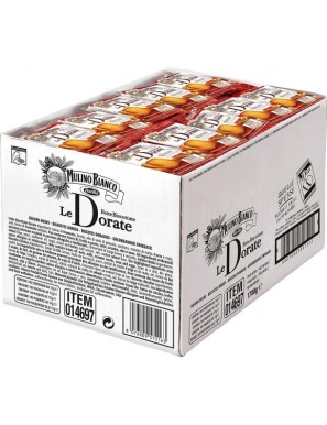 Fette Biscottate Dorate Mulino Bianco, cartone x100 monoporzioni (17g) 