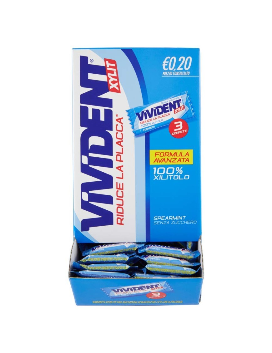 Chewing Gum Vivident Xylit Spearmint Mono x 250 