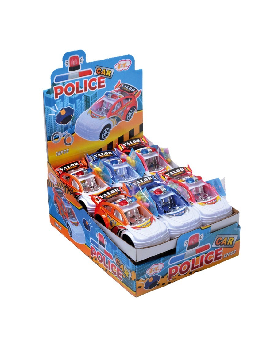 Macchina della polizia con caramelle Joygum 3 g x12 