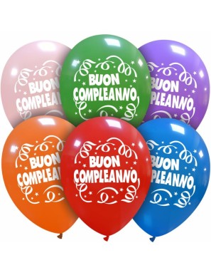 Palloncini Colorati Buon Compleanno 