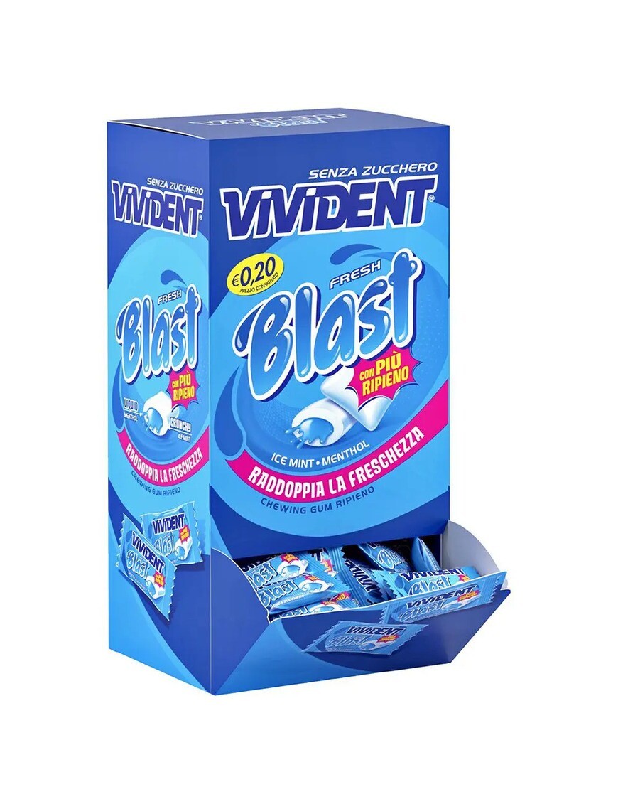 Chewing Gum Vivident Blast Fresh Ice Mint x200