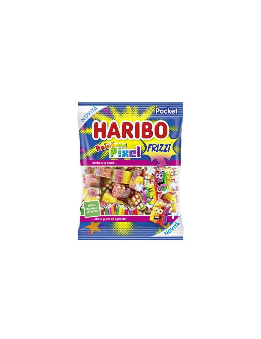 Caramelle Haribo Rainbow Pixel Frizzi 80g