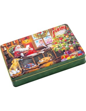 Scatola di Cioccolatini in Latta Christmas Time Verde Sorini 185g