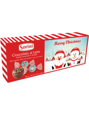 Scatola di Cioccolatini Merry Christmas Rossa Sorini 180g