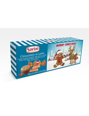 Scatola di Cioccolatini con crema gusto biscotti speculoos Merry Christmas Sorini 180g