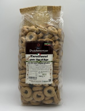 Taralli da aperitivo Gusto Cime di Rape Puglialimentari 1kg