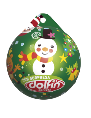 Sfere di Cioccolato Natalizie Assortite Dolfin 30g x4