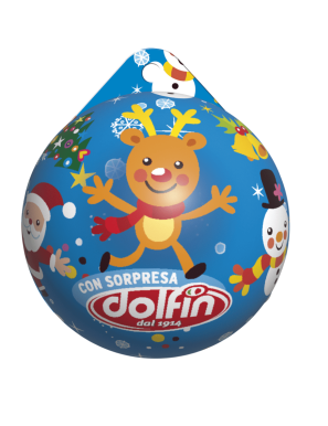 Sfere di Cioccolato Natalizie Assortite Dolfin 30g x4