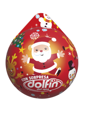 Sfere di Cioccolato Natalizie Assortite Dolfin 30g x4