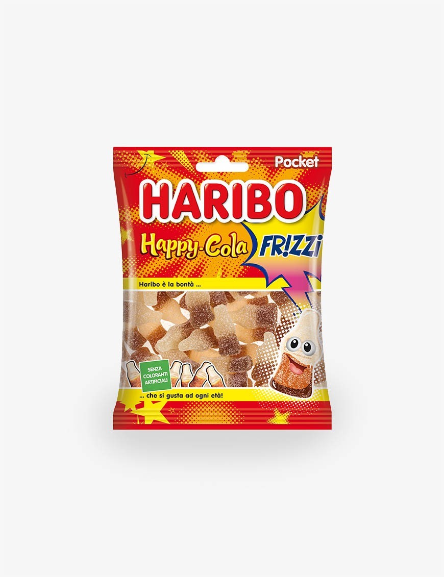 Caramelle Haribo Happy Cola Frizzi 100 g 