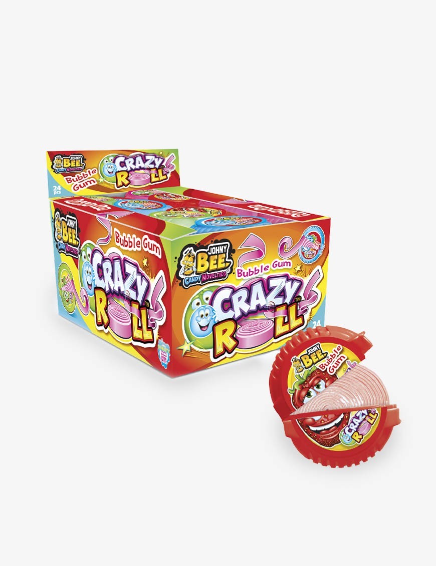 Bubble gum crazy roll confezione da 24