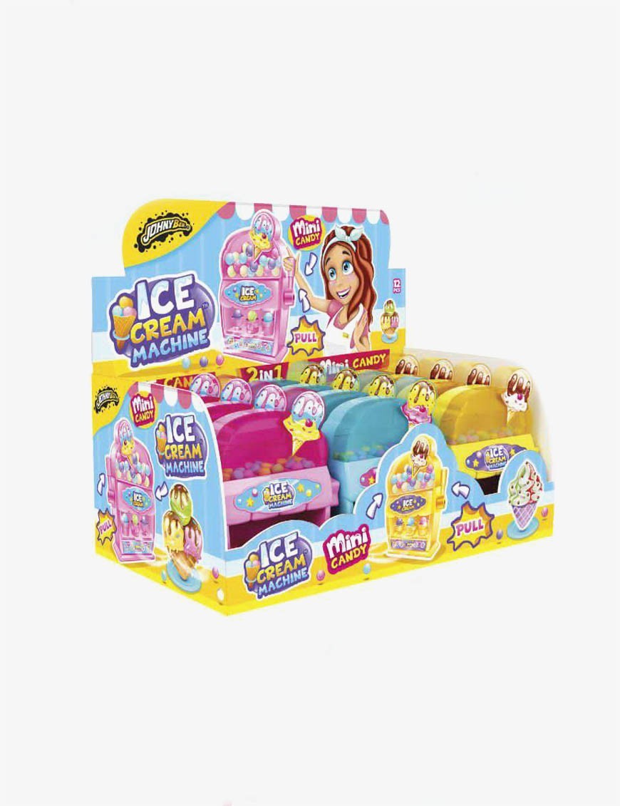 Candy Toys Ice Cream Machine confezione da 12 