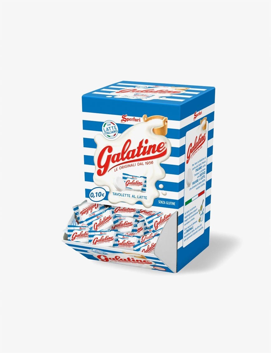 Caramelle Galatine caramelle al latte box da 200 pezzi 