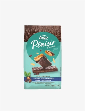 Biscotti al Cioccolato Plaisir Chocolate Crepe Dentelle 120 g Gastone Lago 