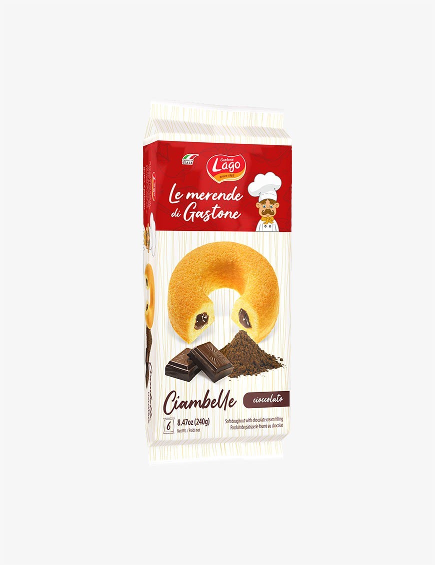 Ciambelle con crema al cioccolato 240 g Gastone Lago 