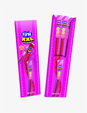 Box Caramelle Kilometrico XXL Fragola Frizzante x 24 pezzi Fini 