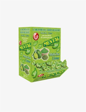 Caramelle Mental Bio Matcha e Lime da 750 grammi 